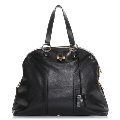 Saint Laurent Calfskin Oversized Muse Black 1 of 6