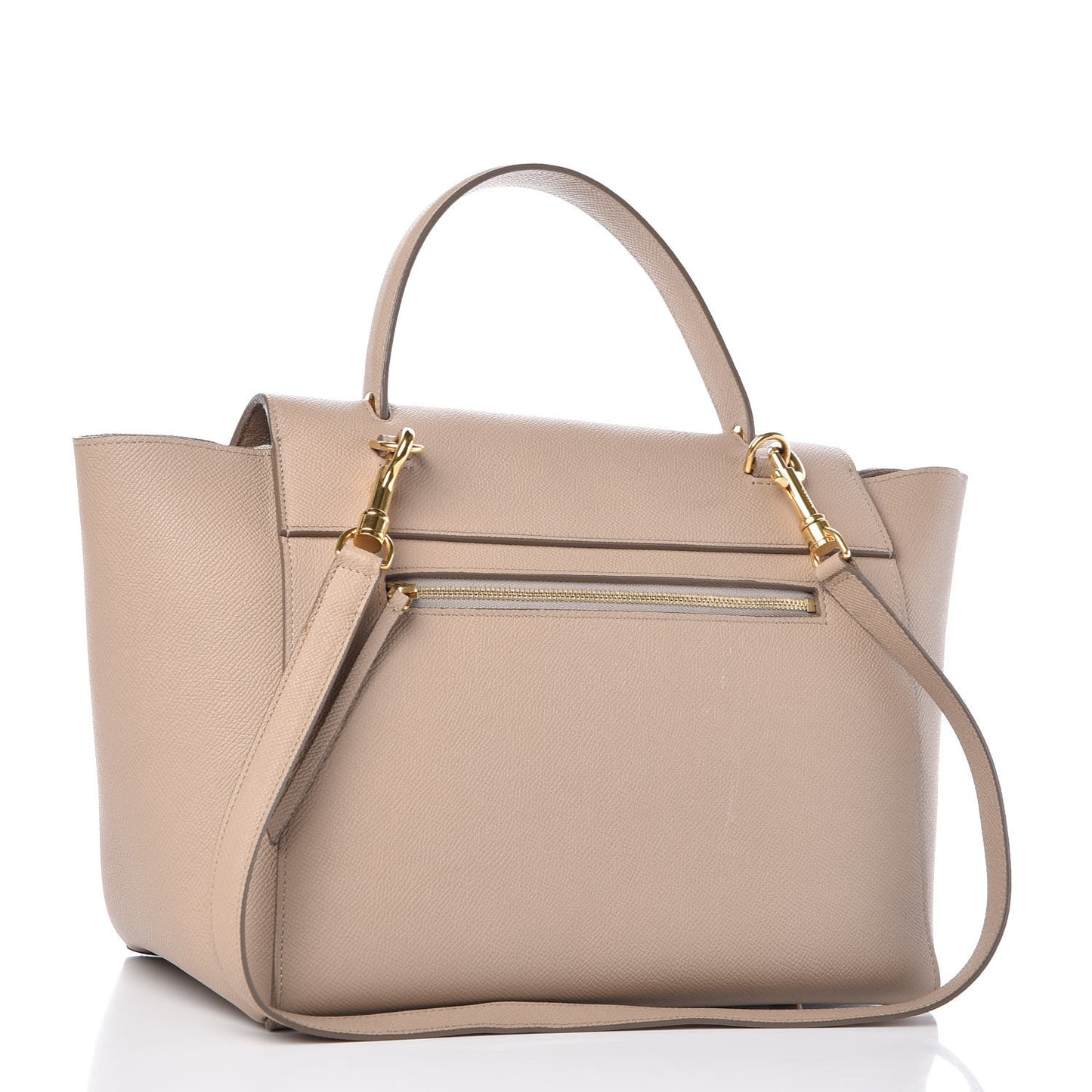 Grained Calfskin Mini Belt Bag Light Taupe