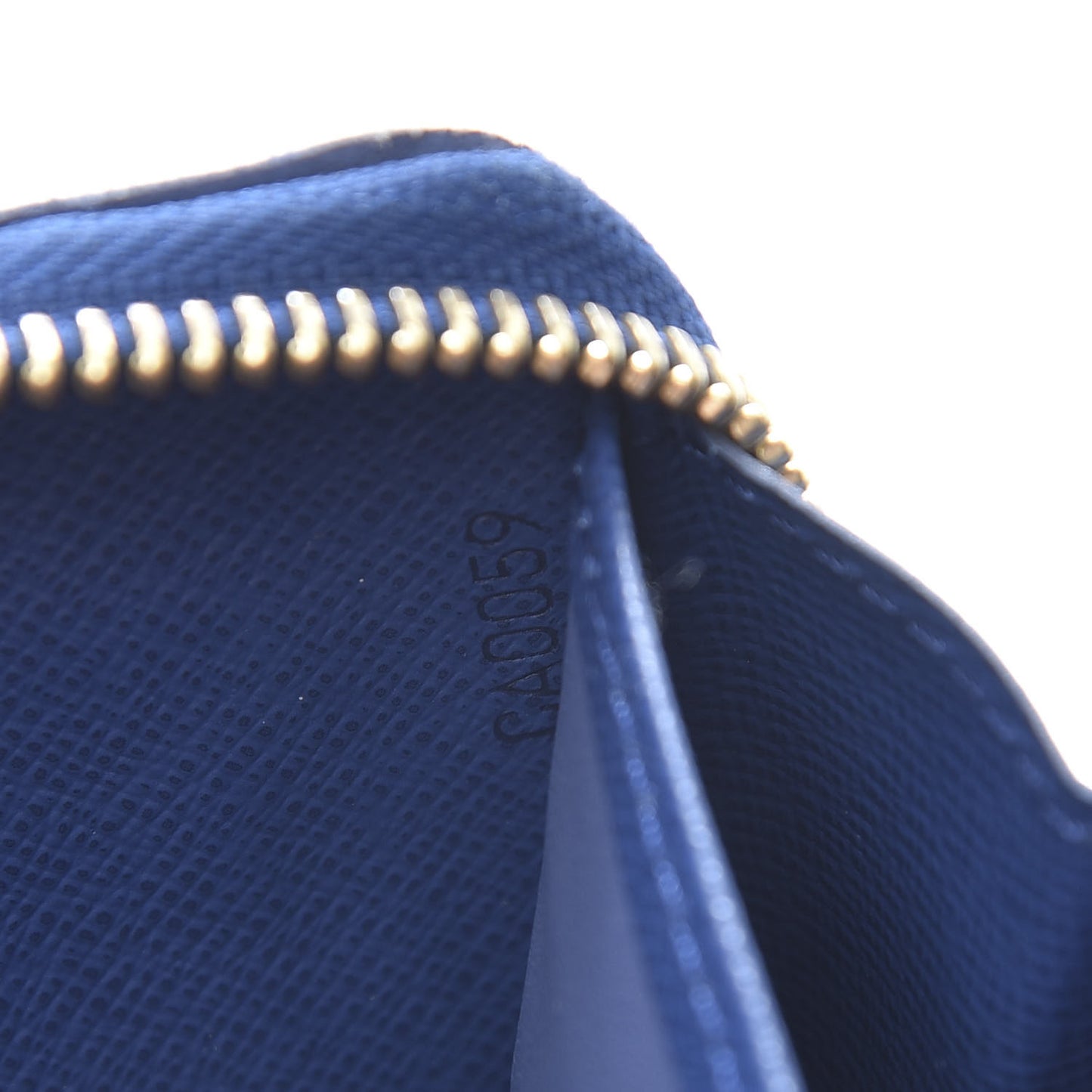 Supple Calfskin Paname Flight Zippy Wallet Blue