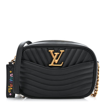 Louis Vuitton Calfskin New Wave Camera Bag Black 1 of 10