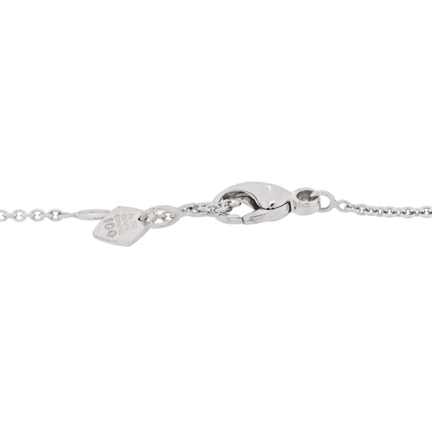 Chanel 18K White Gold Coco Crush Station Bracelet 3 of 4