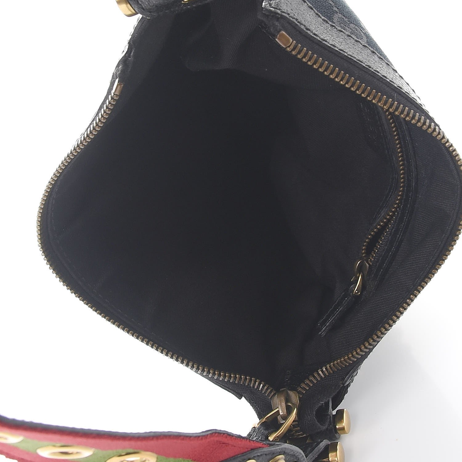 Gucci Monogram Studded Small Pelham Shoulder Bag Black 5 of 10