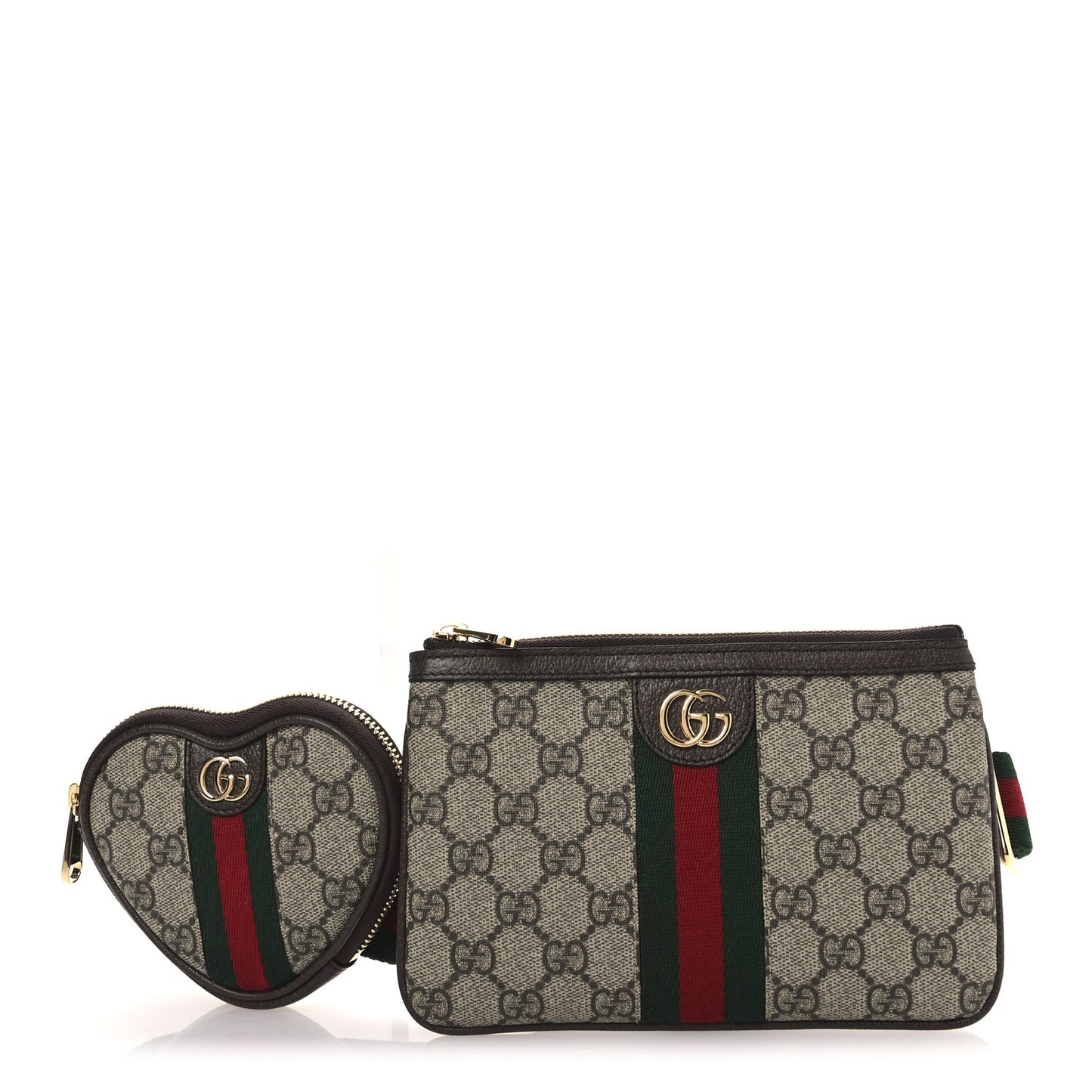 GG Supreme Monogram Web Ophidia Utility Belt Bag 85 34 Beige Ebony New Acero