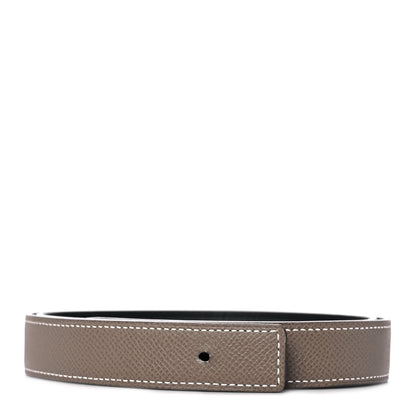 Hermes Swift Epsom 24mm Belt Strap 80 Black Etoupe 1 of 3