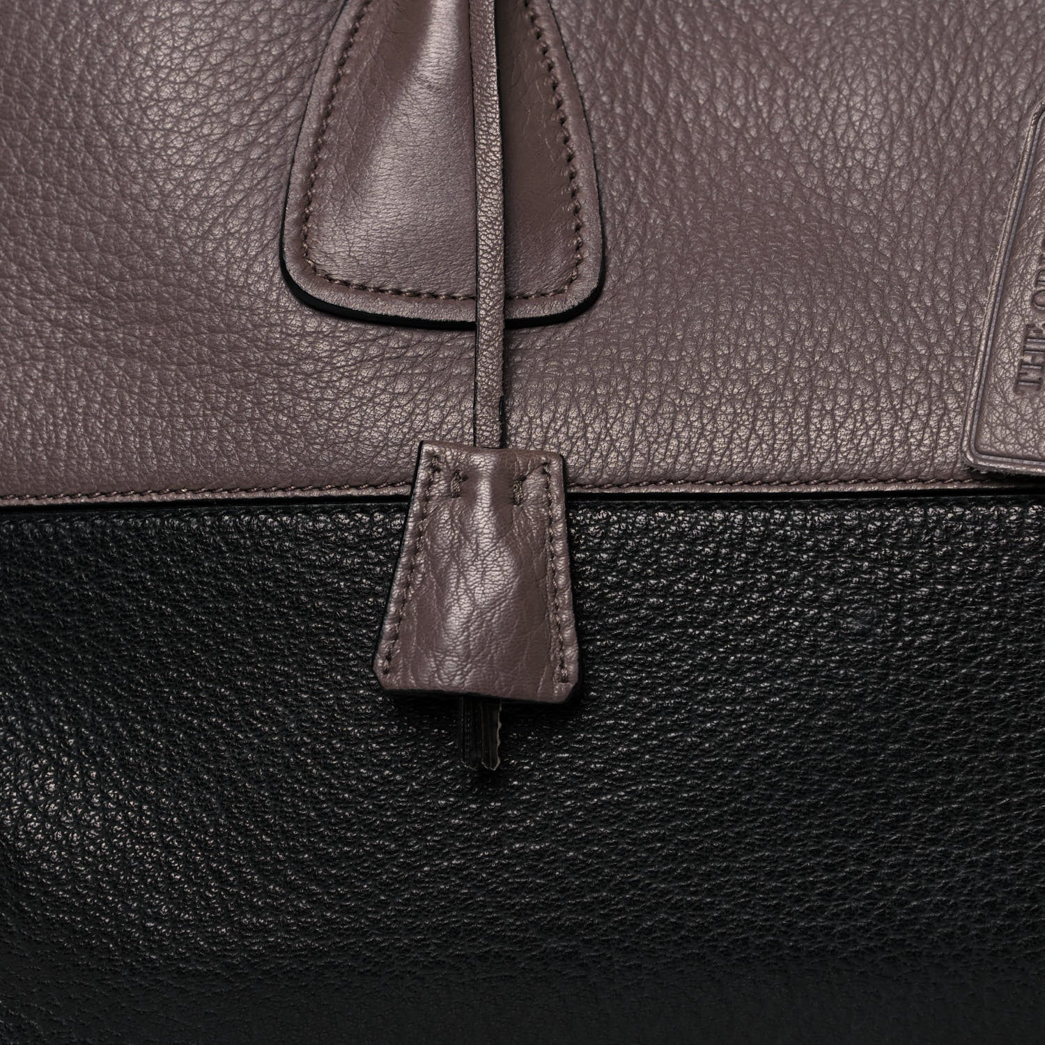 Prada Cervo Bauletto Bag Argilla Black 9 of 14