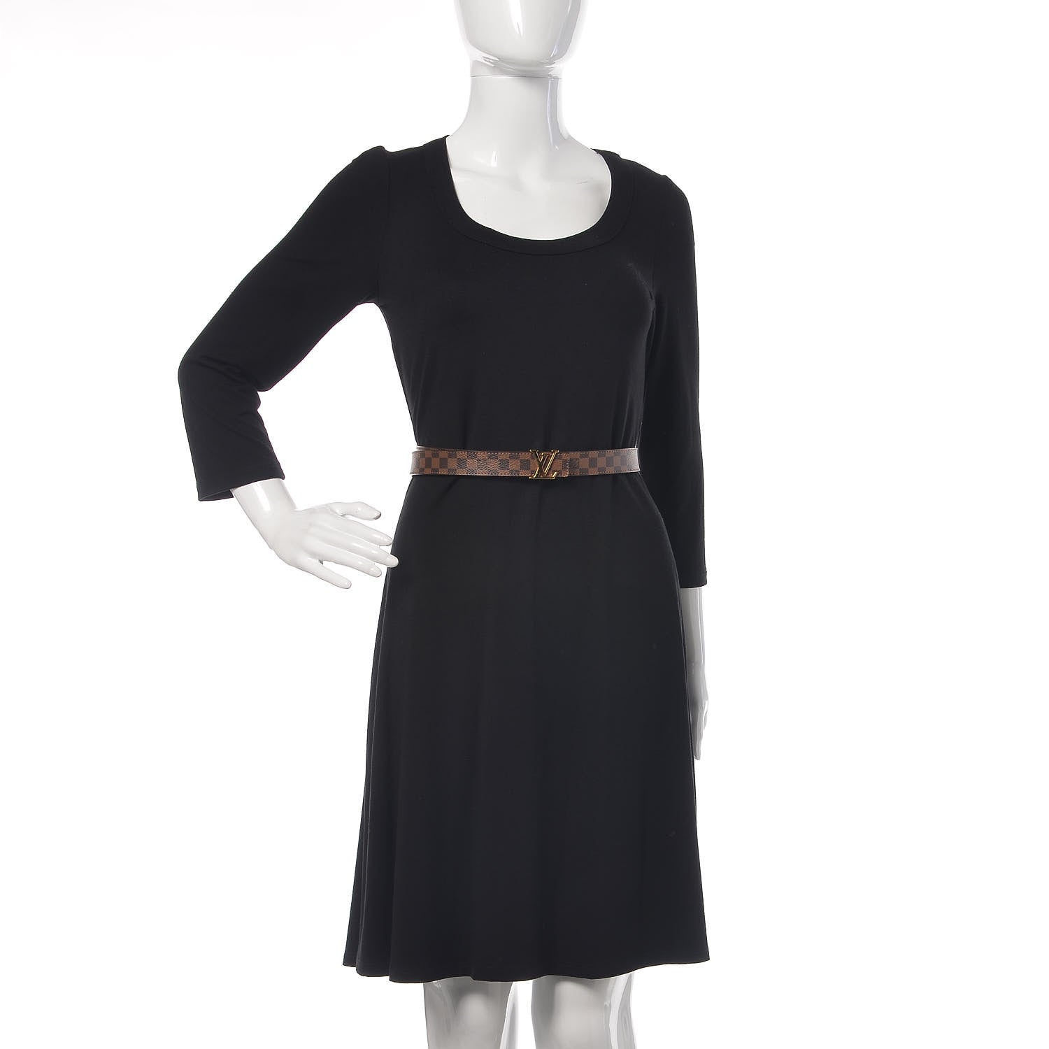 Louis Vuitton Mini Damier Ebene 25mm LV Initiales Belt 90 36 2 of 7