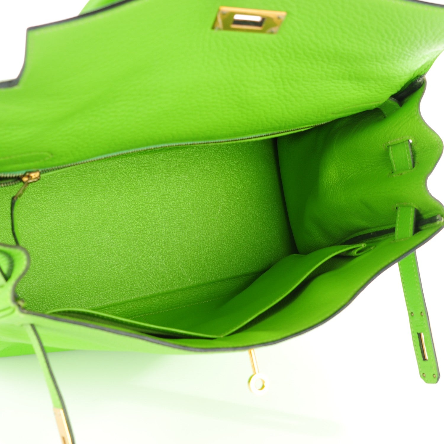 Hermes Taurillon Clemence Kelly Retourne 32 Vert Cru 10 of 24