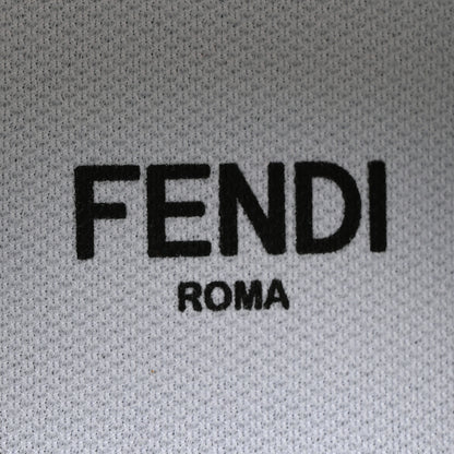 Fendi Fabric Jacquard FF Rainbow Womens Fendi Force Low-Top Sneakers 39 Tobacco Black White Multicolor 8 of 11