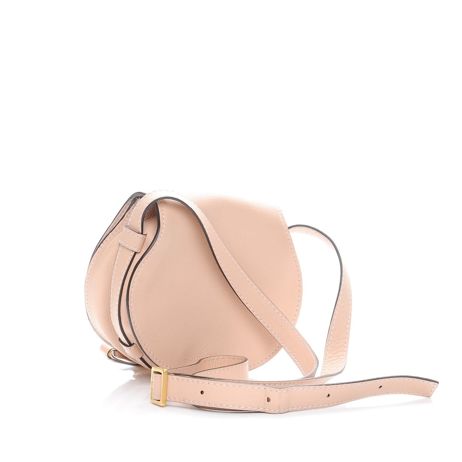 Chloe Calfskin Mini Marcie Round Crossbody Bag Blush Nude 3 of 7