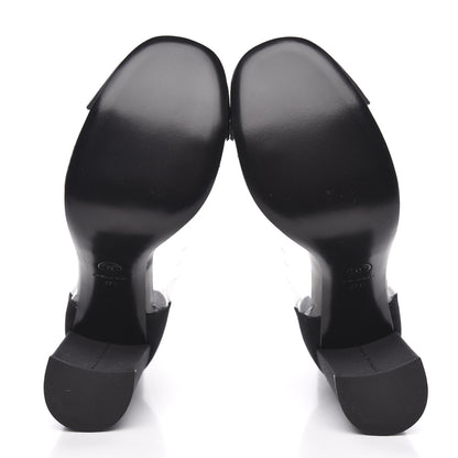 Chanel PVC Grosgrain High Boots 42 Transparent Black 5 of 7