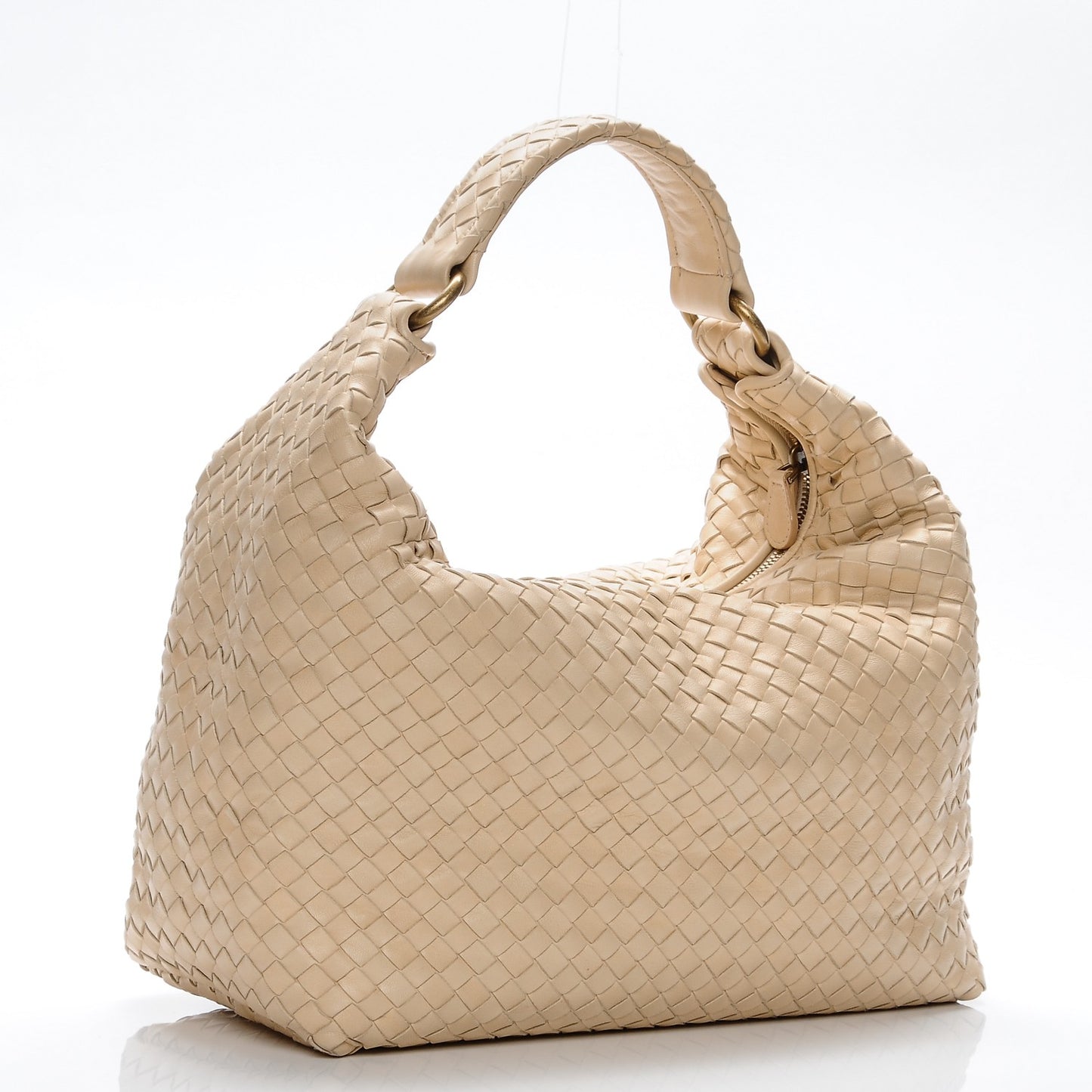 Nappa Intrecciato Pyramid Hobo Aurora