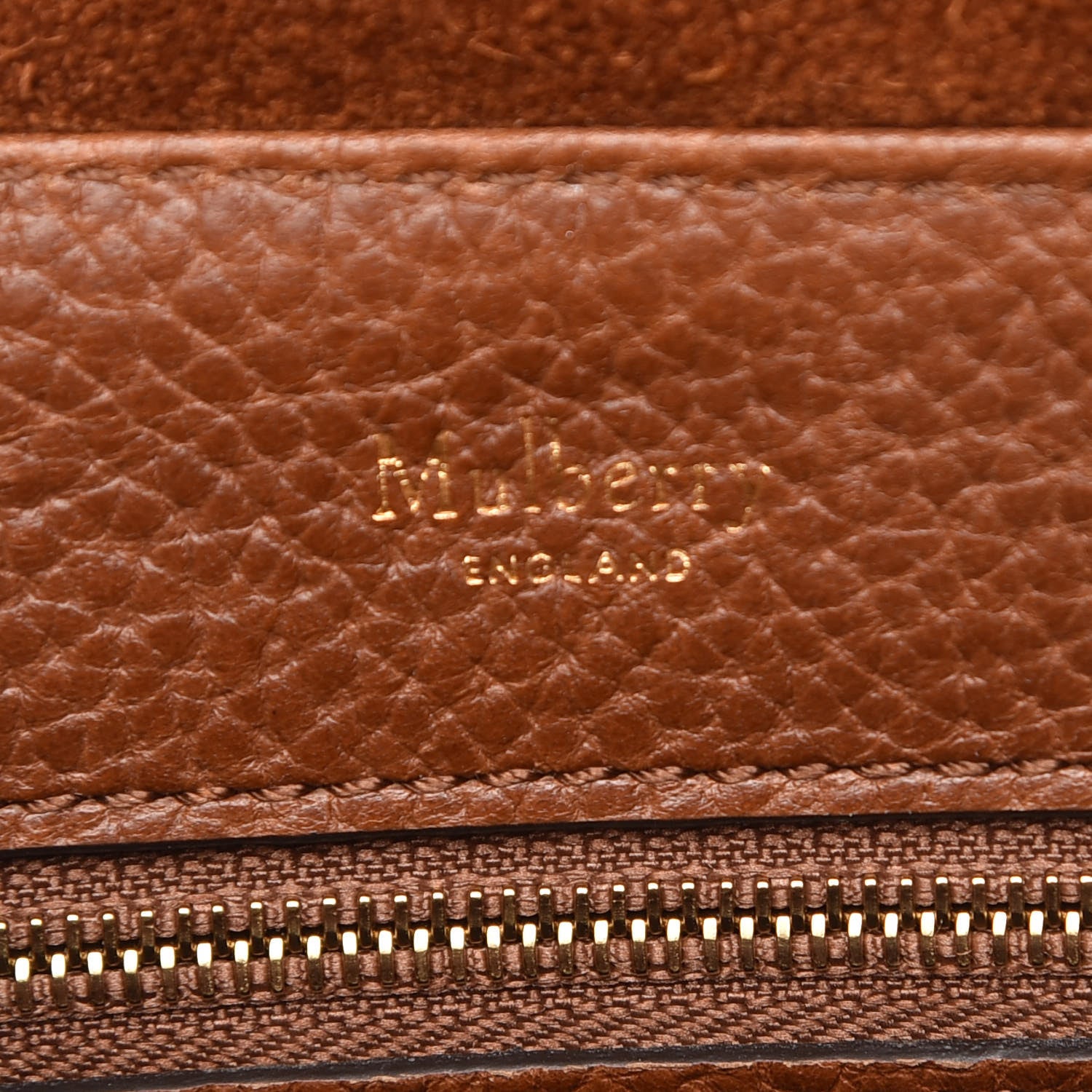 Mulberry Classic Grain Calfskin Mini Bayswater Backpack Oak 6 of 13
