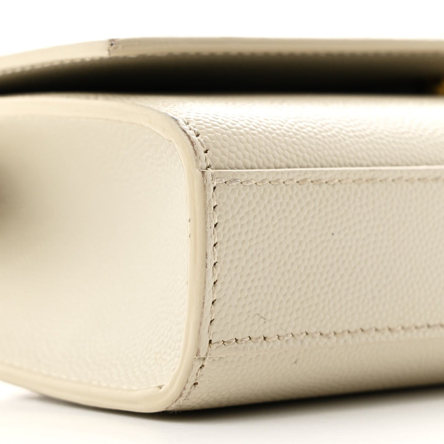 Grain De Poudre Small Monogram Kate Satchel Crema Soft