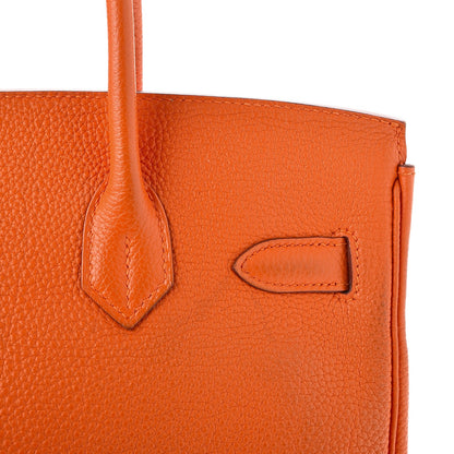 Hermes Togo Birkin 30 Orange 37 of 47