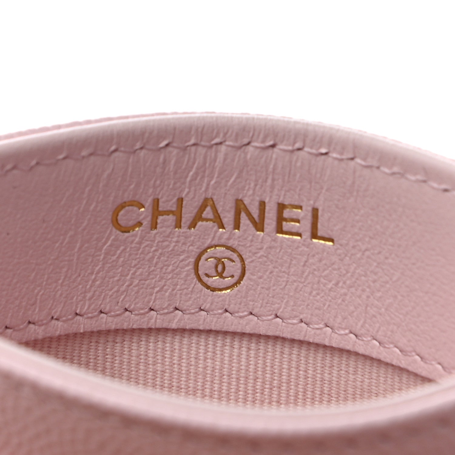 Chanel Caviar Quilted Card Holder Light Pink 6 of 9