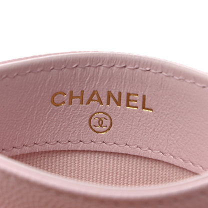 Chanel Caviar Quilted Card Holder Light Pink 6 of 9