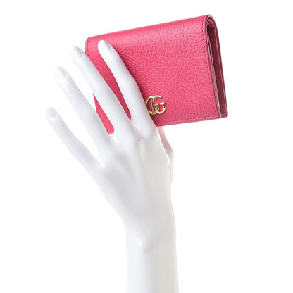 Gucci Dollar Calfskin GG Marmont Card Case Box Pink 2 of 10