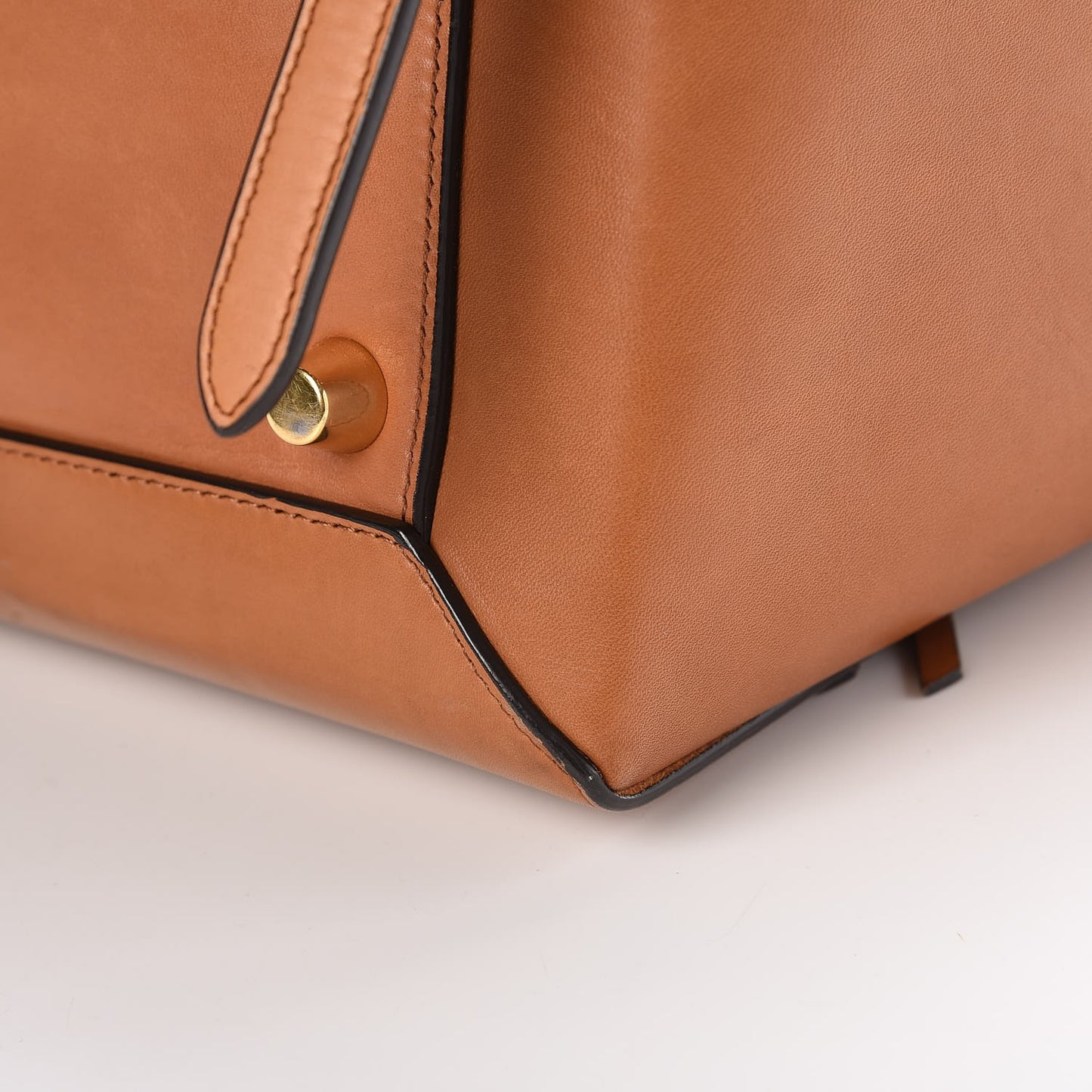 Natural Calfskin Mini Belt Bag Tan
