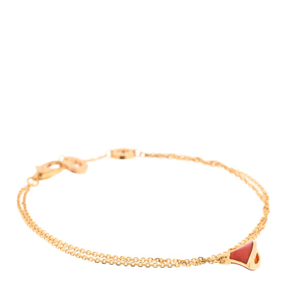 Bulgari 18K Rose Gold Carnelian Divas' Dream Bracelet SM 1 of 4
