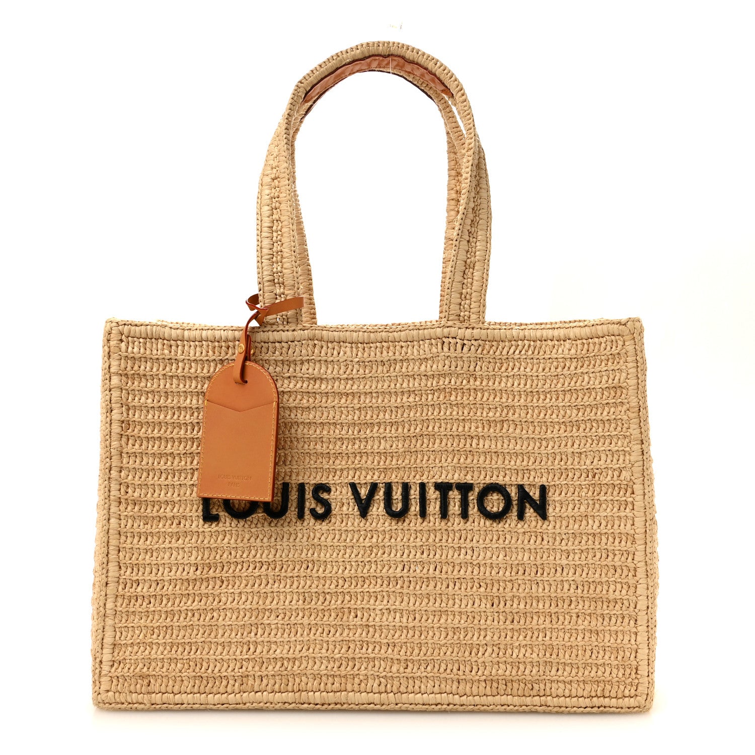 Louis Vuitton Raffia Summer Shopper Tote MM 1 of 12