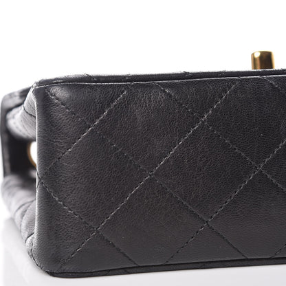Chanel Lambskin Quilted Mini Square Flap Black 9 of 10