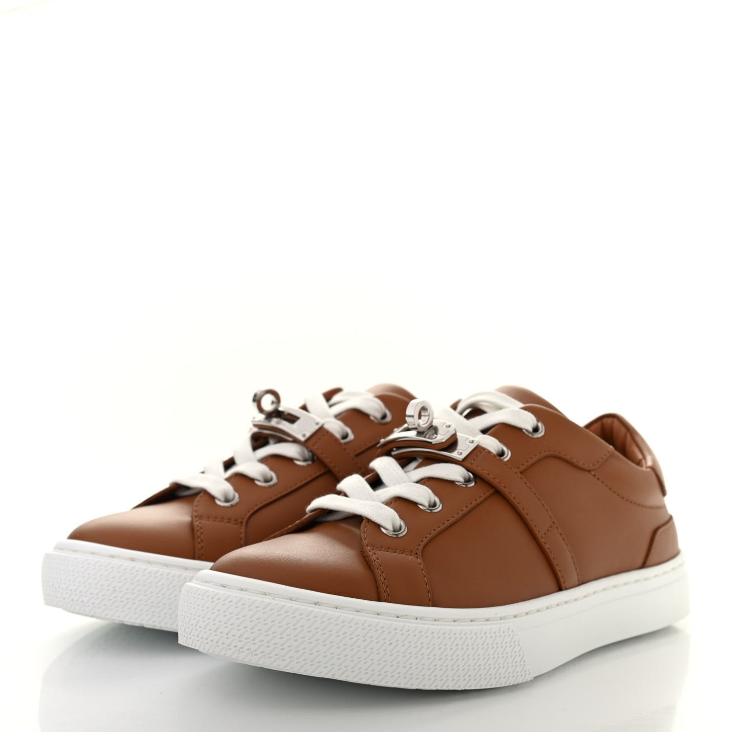 Calfskin Day Sneakers 35 Naturel