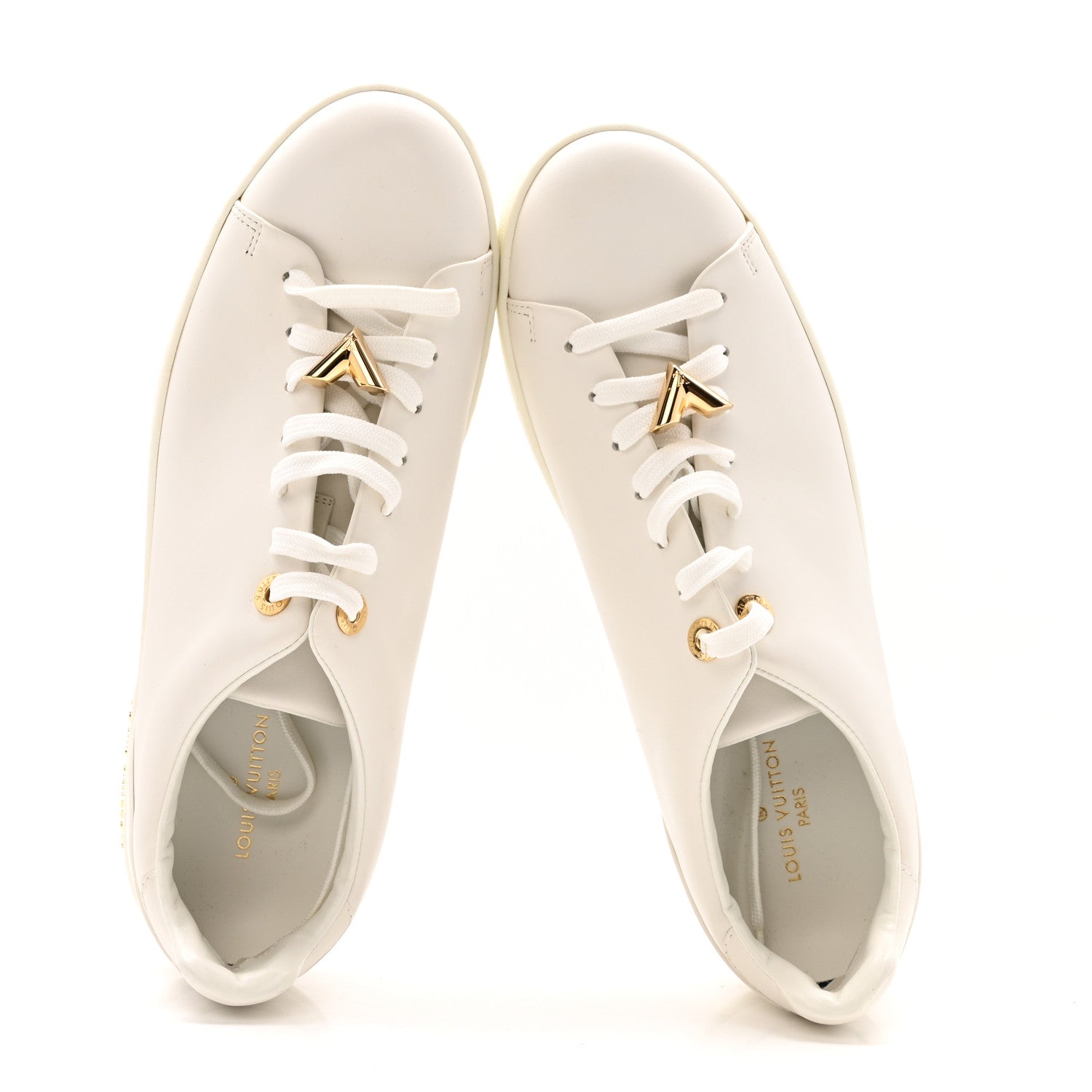 Louis Vuitton Calfskin Frontrow Sneakers 40 White 2 of 10