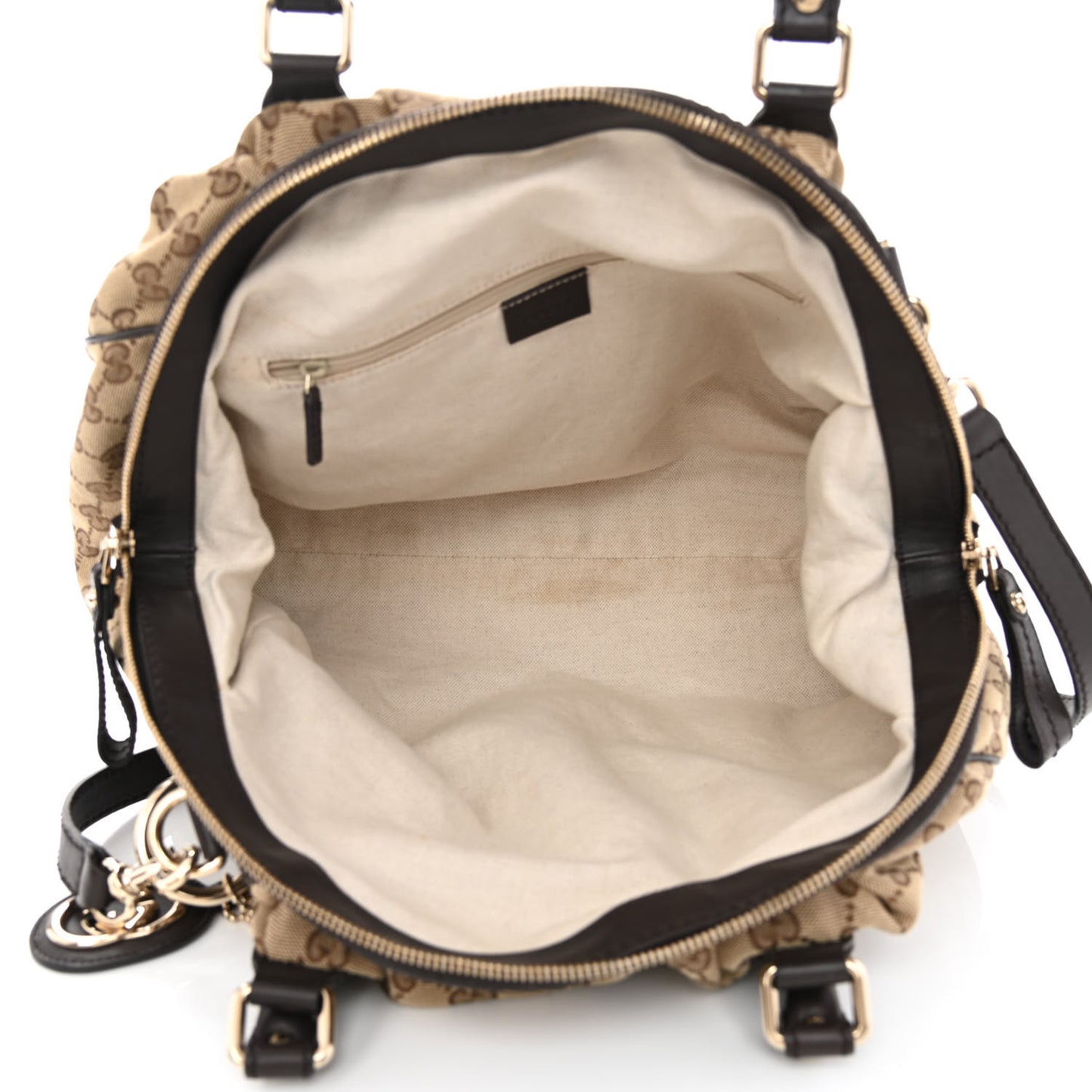 Monogram Medium Sukey Boston Bag Brown