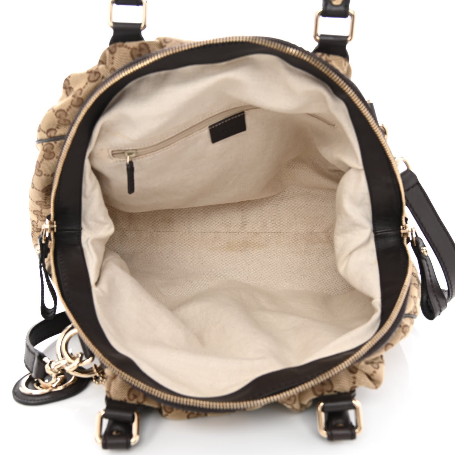Gucci Monogram Medium Sukey Boston Bag Brown 5 of 9