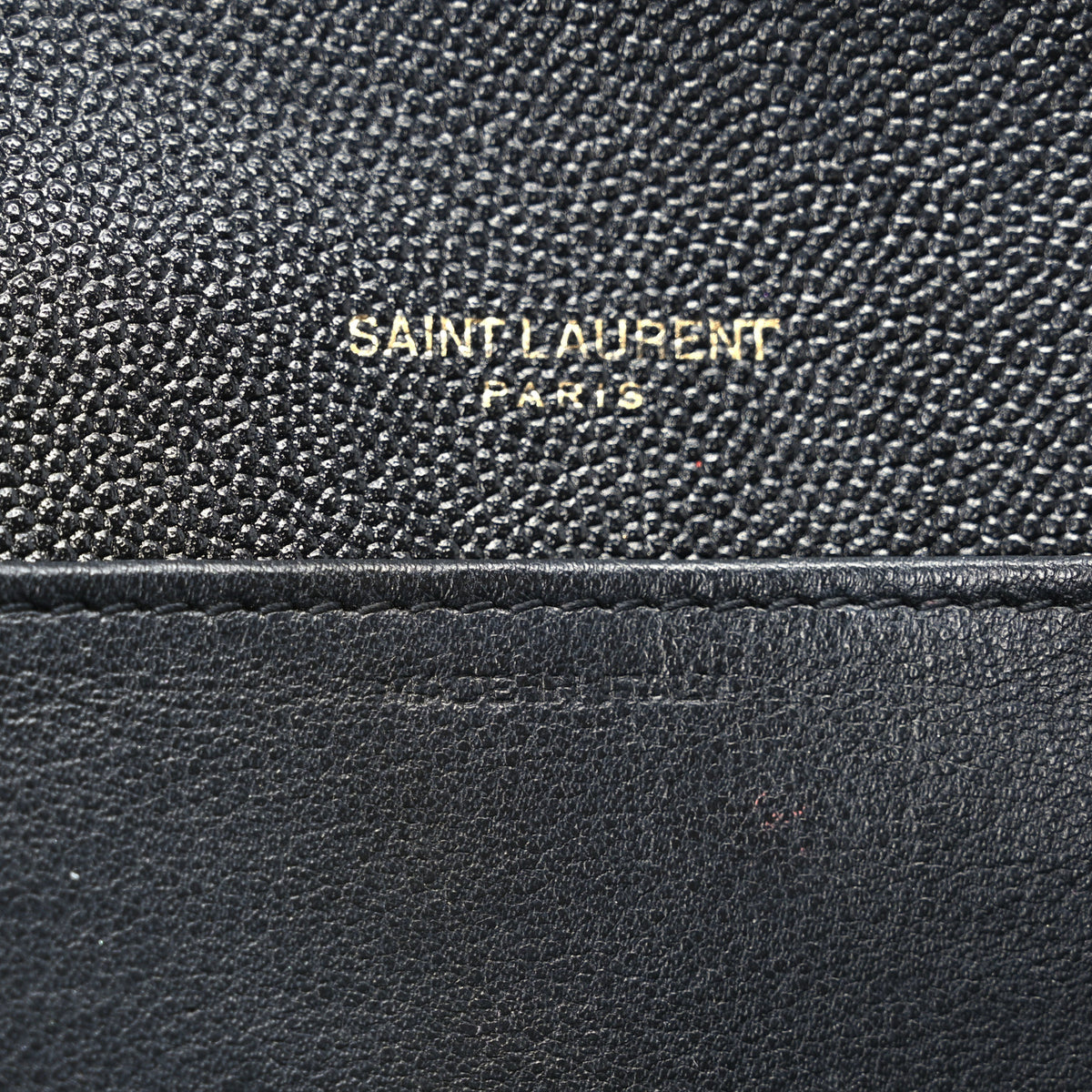 Saint Laurent Grain de Poudre Uptown Chain Wallet Black 7 of 10