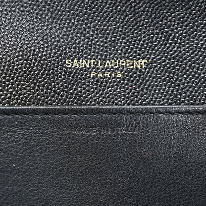 Saint Laurent Grain de Poudre Uptown Chain Wallet Black 7 of 10