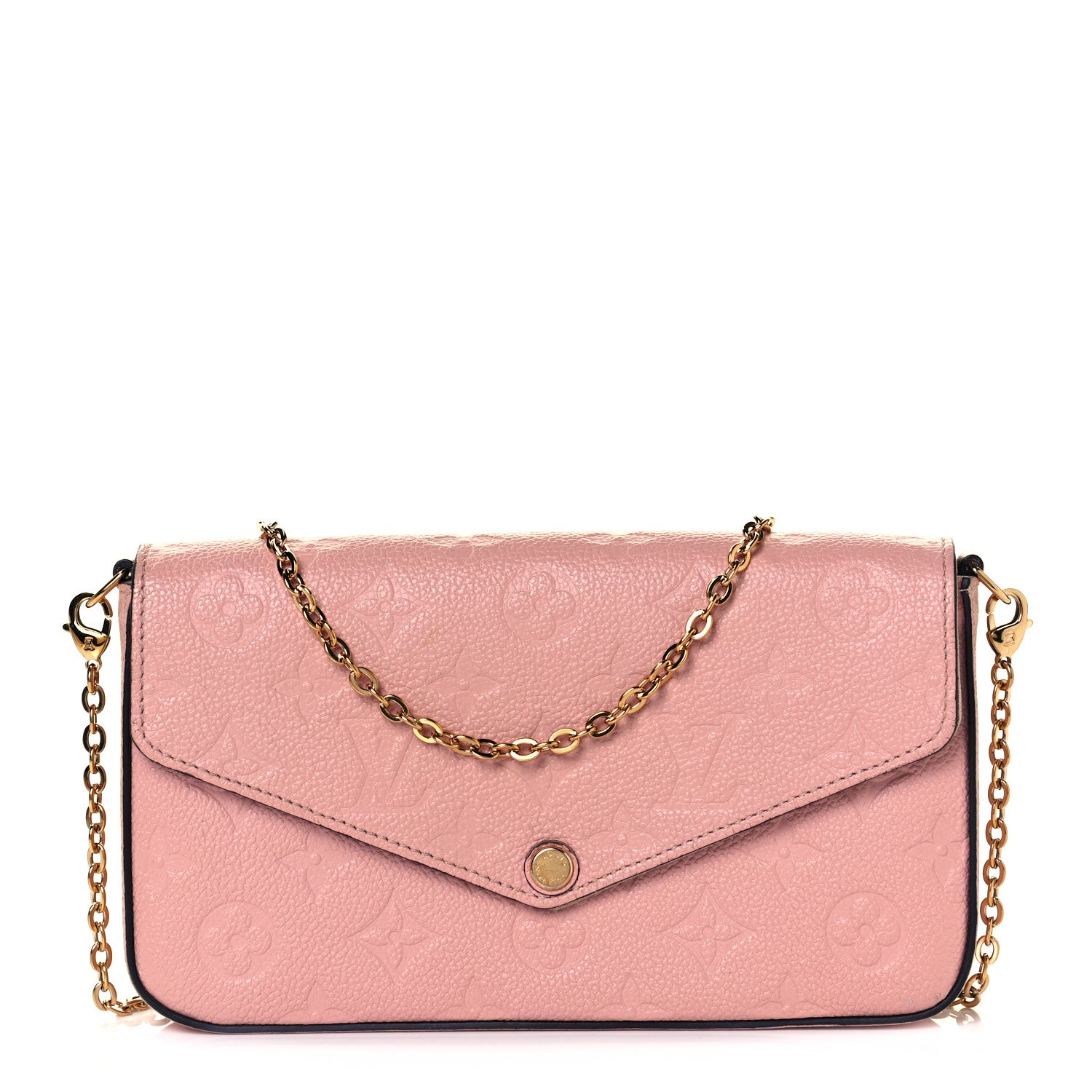 Louis Vuitton Empreinte Pochette Felicie Chain Wallet Rose Poudre 3 of 10