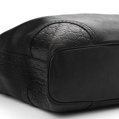 Gucci Calfskin Guccissima Trim Large Signoria Hobo Black 8 of 11