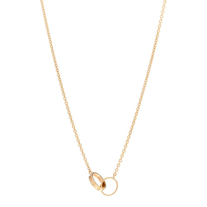 Cartier 18K Yellow Gold Interlocking LOVE Necklace 1 of 5