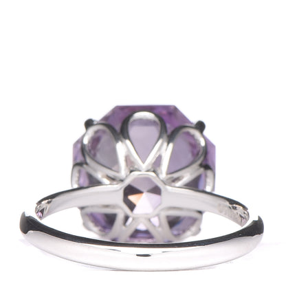 Tiffany Sterling Silver Amethyst Round Sparklers Cocktail Ring 57 8 4 of 6