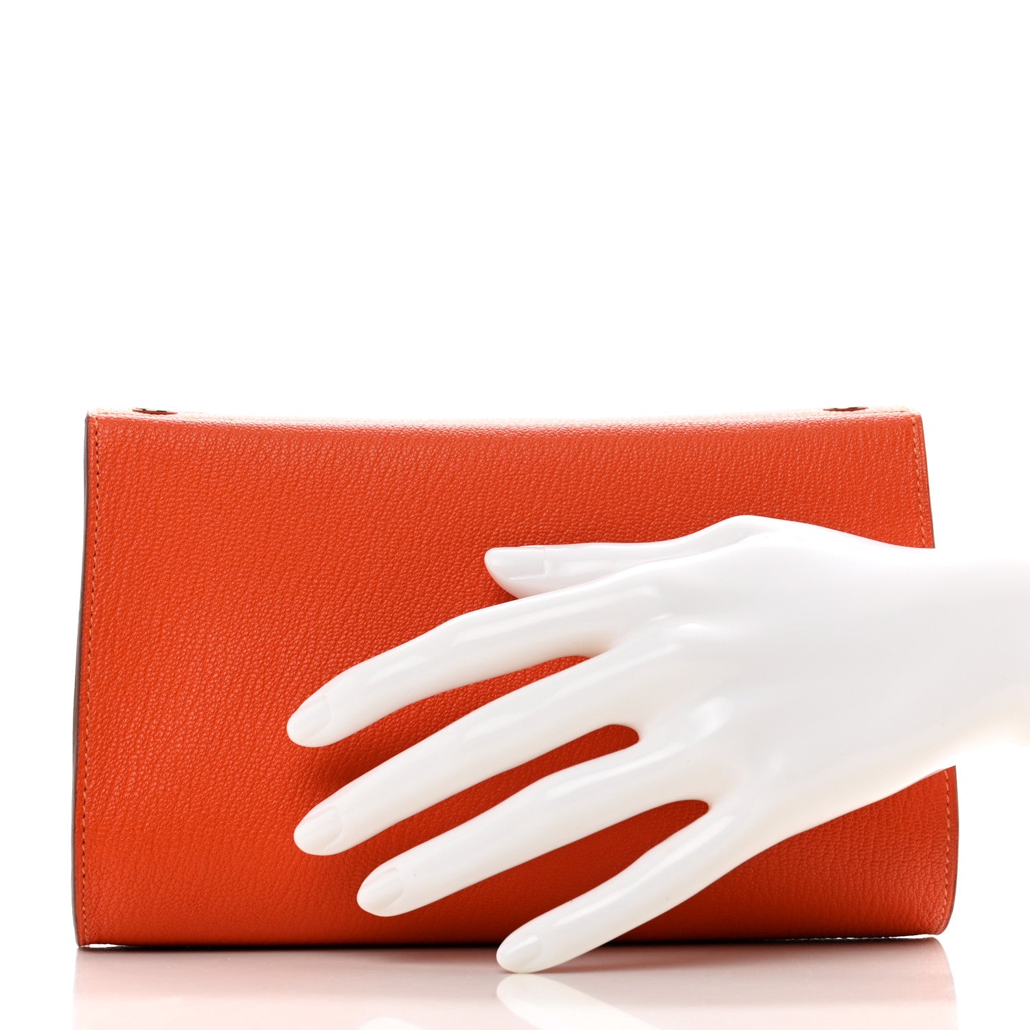 Hermes Chèvre Mysore Karo GM Orange 2 of 8
