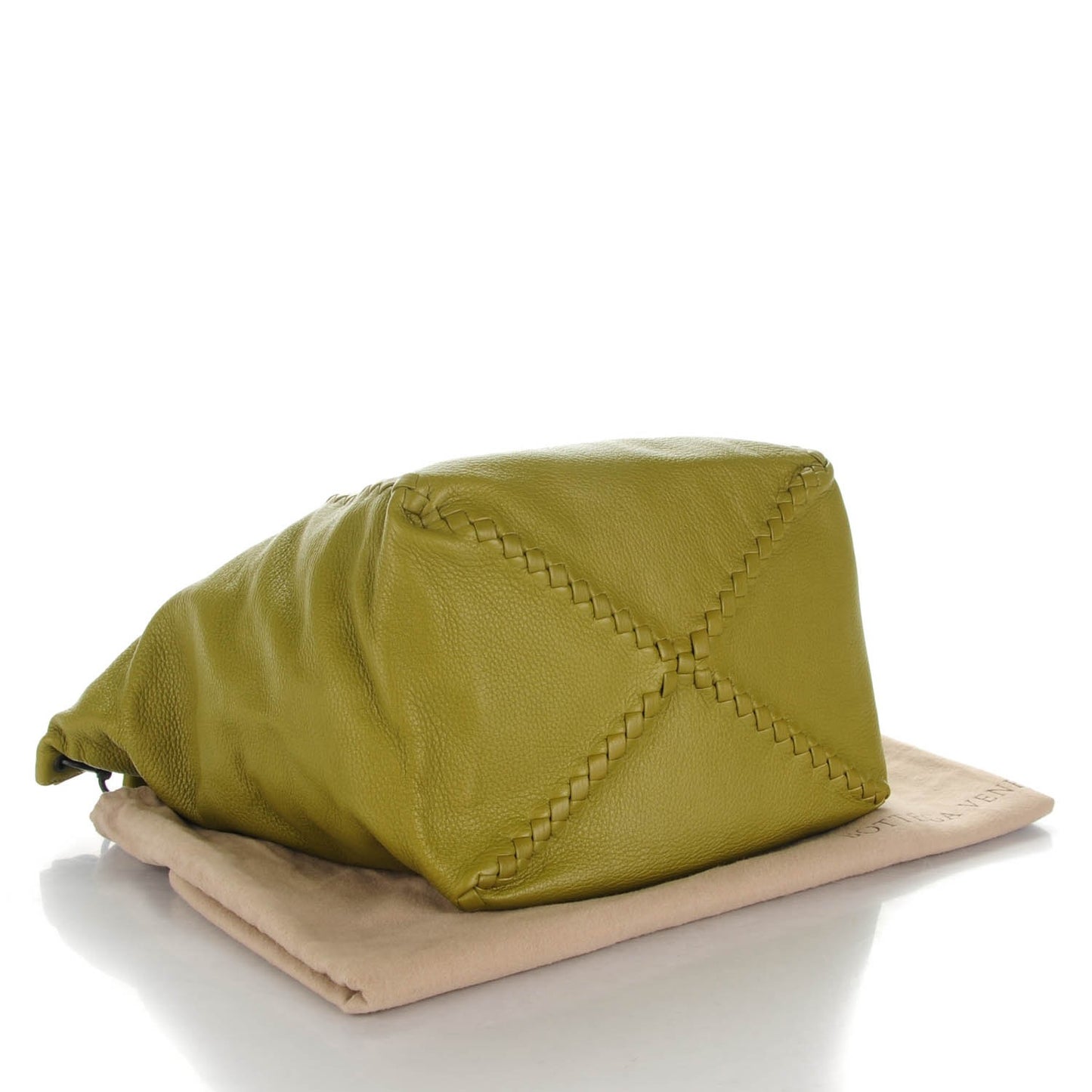 Washed Cervo Deerskin Loop Hobo Bag Absinthe