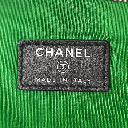 Chanel Lambskin Tweed Quilted Medium Flap Cosmetic Case Multicolor Black 6 of 12