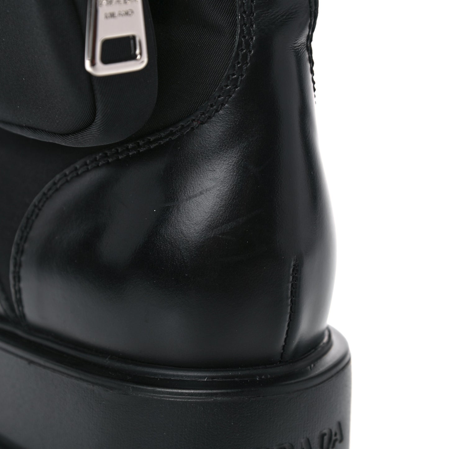 Spazzolato Rois Nylon Metal Triangle Logo Monolith Pouch Pocket 55mm Boots 37 Black