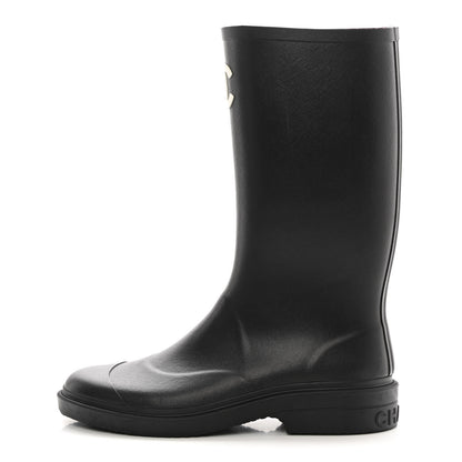 Chanel Caoutchouk CC High Boots 41 Black 1 of 12