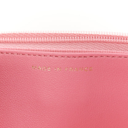 Chanel Lambskin Quilted Wallet On Chain WOC Pink 7 of 11