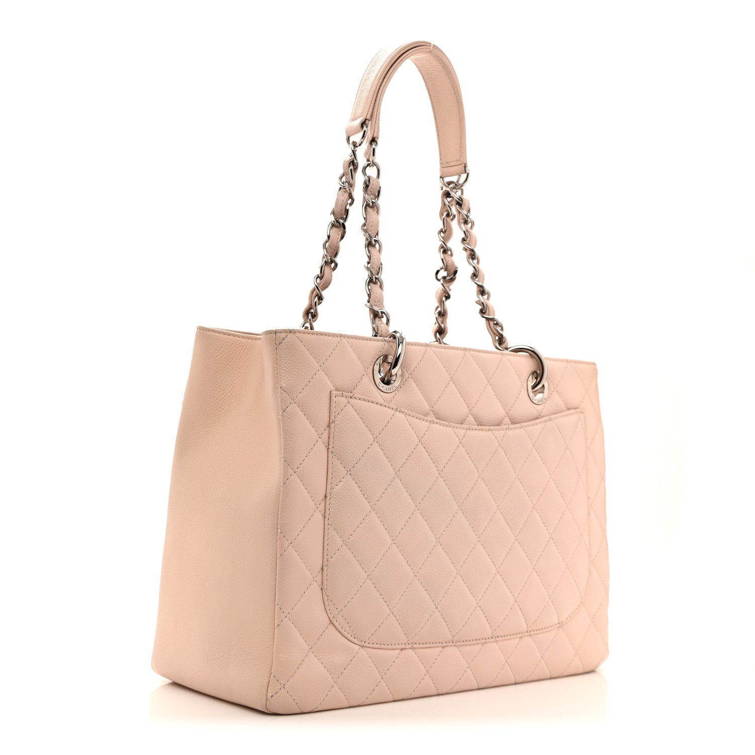 Chanel Caviar Quilted Grand Shopping Tote GST Light Pink 3 of 13