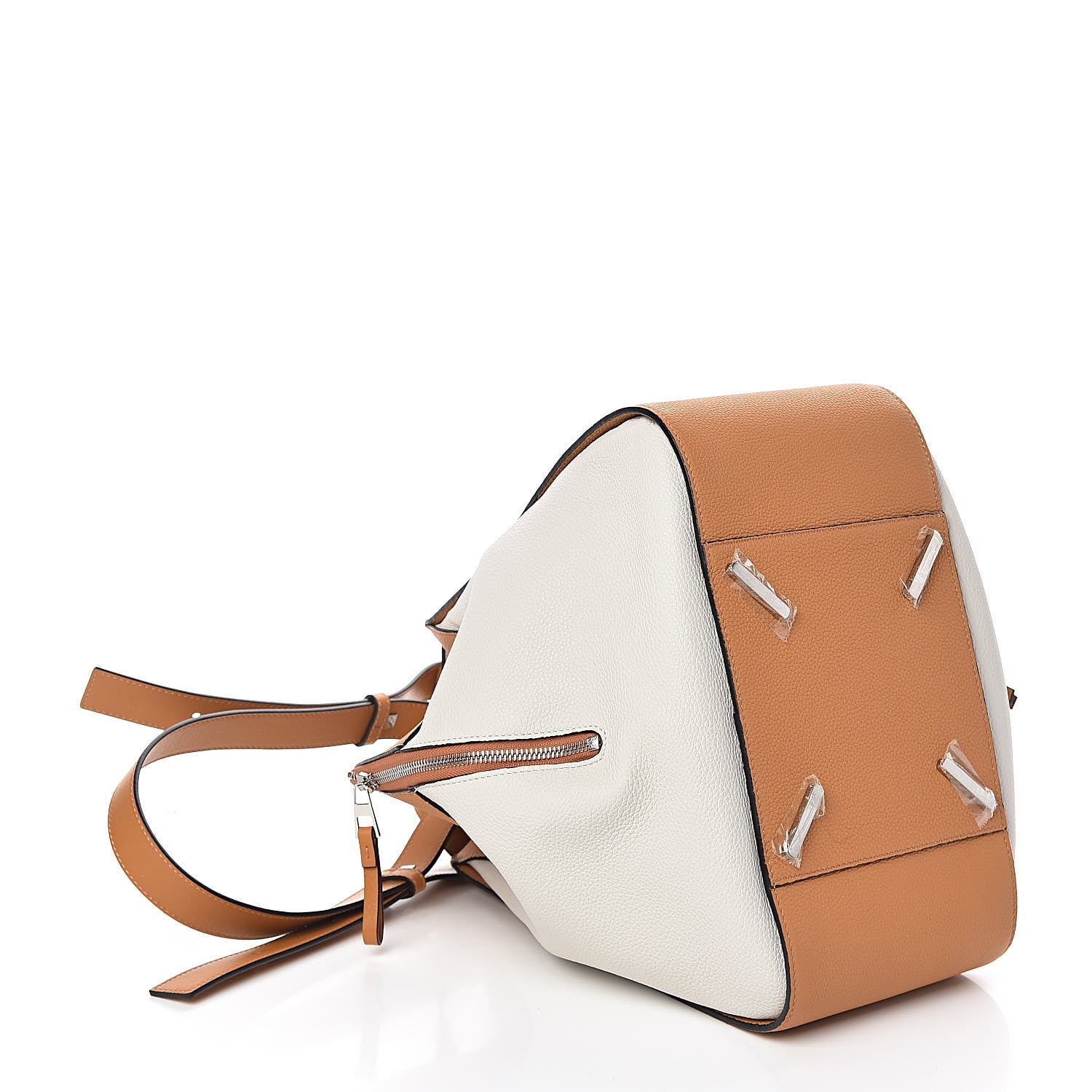 Loewe Calfskin Medium Hammock Shoulder Bag Tan White 4 of 10
