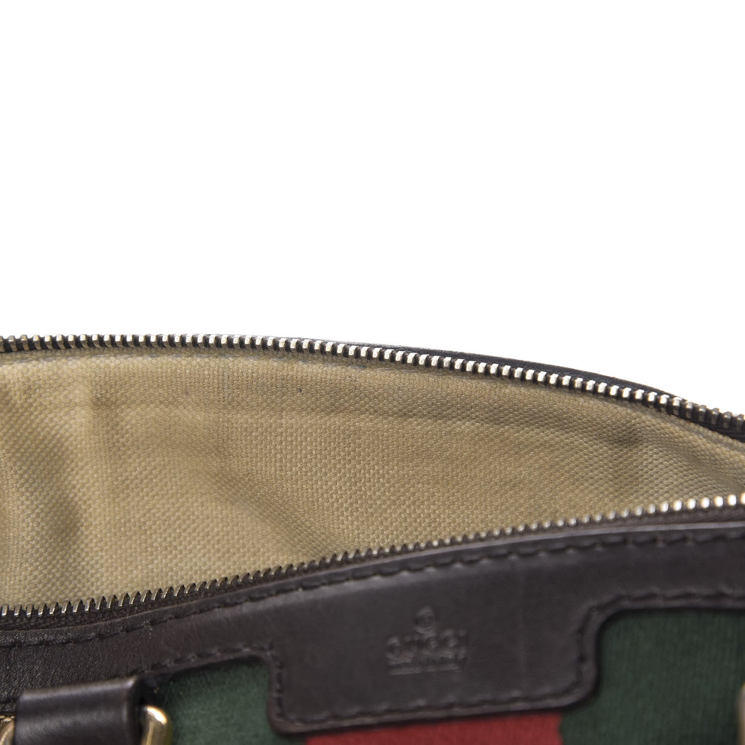 Gucci Monogram Vintage Web Medium Boston Dark Brown 13 of 19