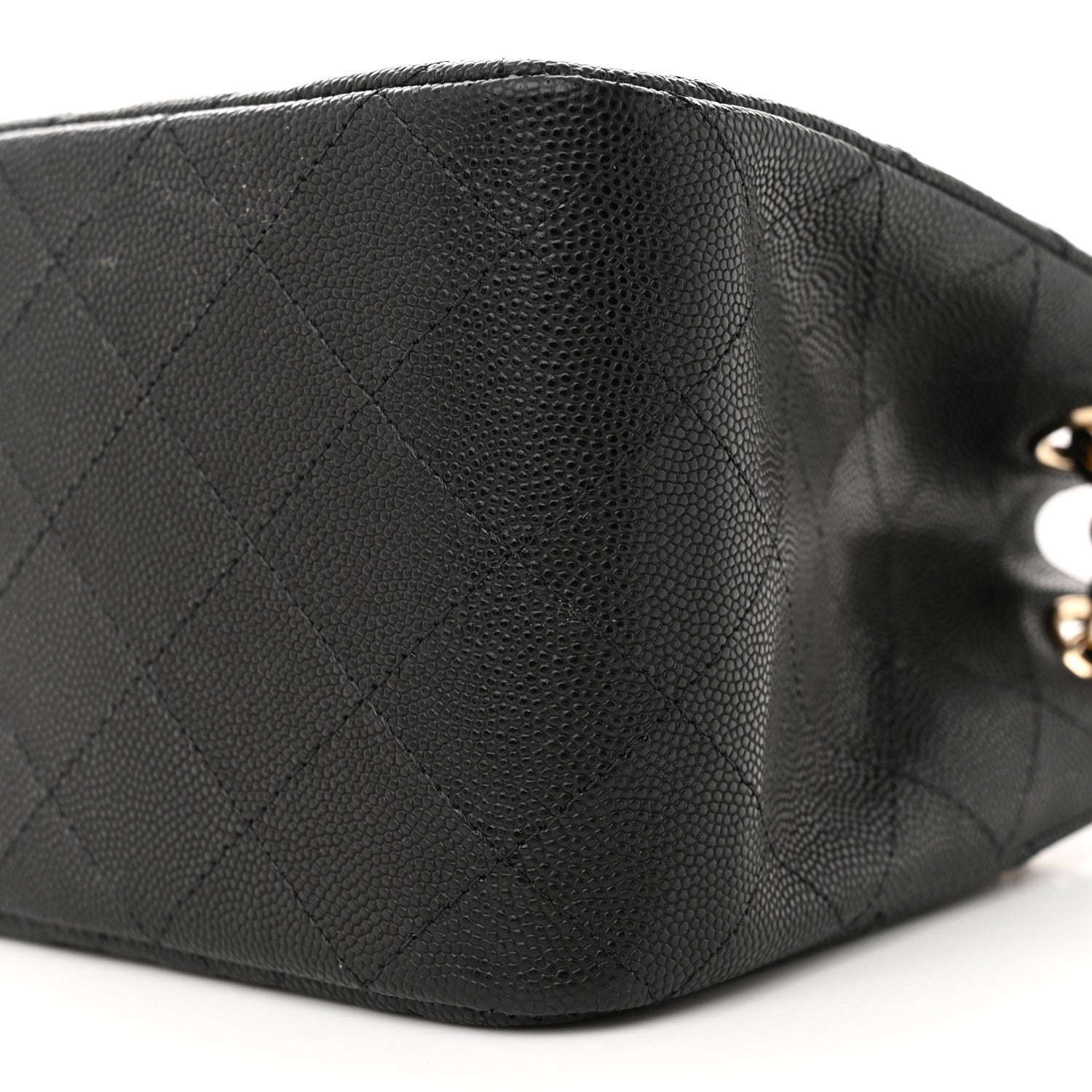Chanel Caviar Quilted Mini Bucket Bag Black 10 of 11