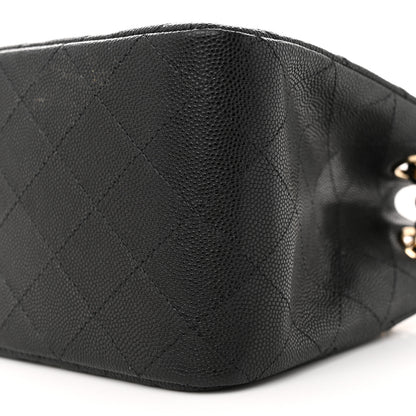 Chanel Caviar Quilted Mini Bucket Bag Black 10 of 11