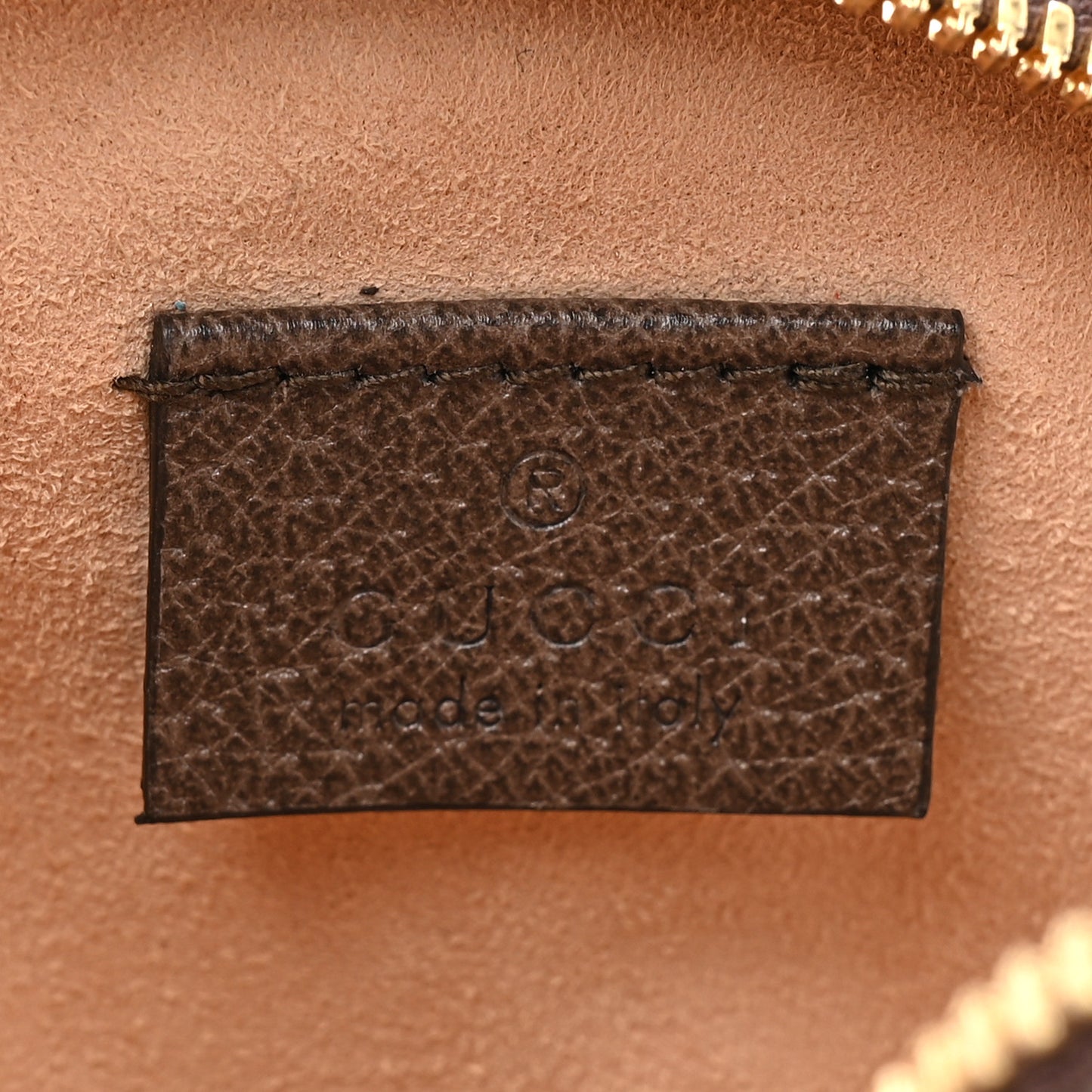 GG Supreme Monogram Web Mini Ophidia Round Shoulder Bag Brown