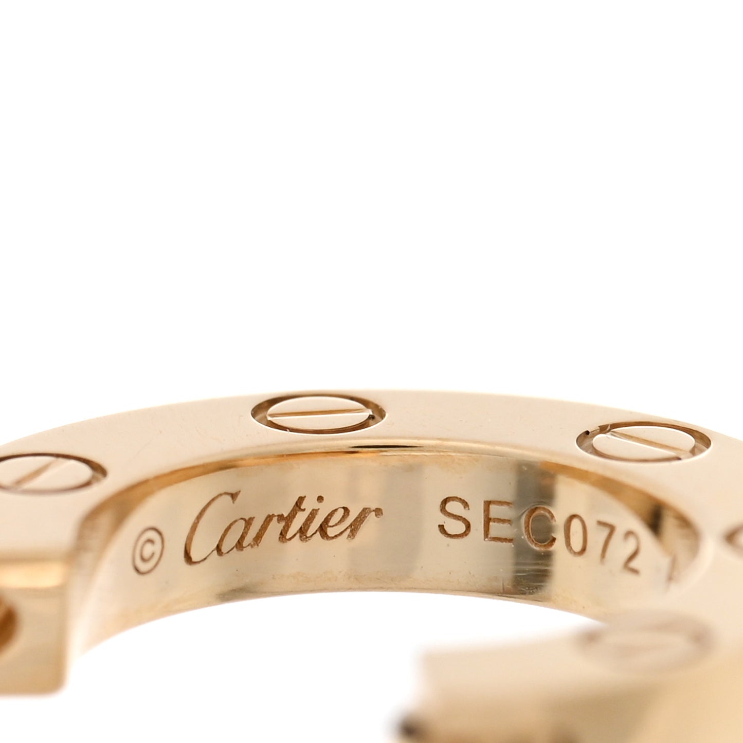 18K Yellow Gold LOVE Hoop Earrings