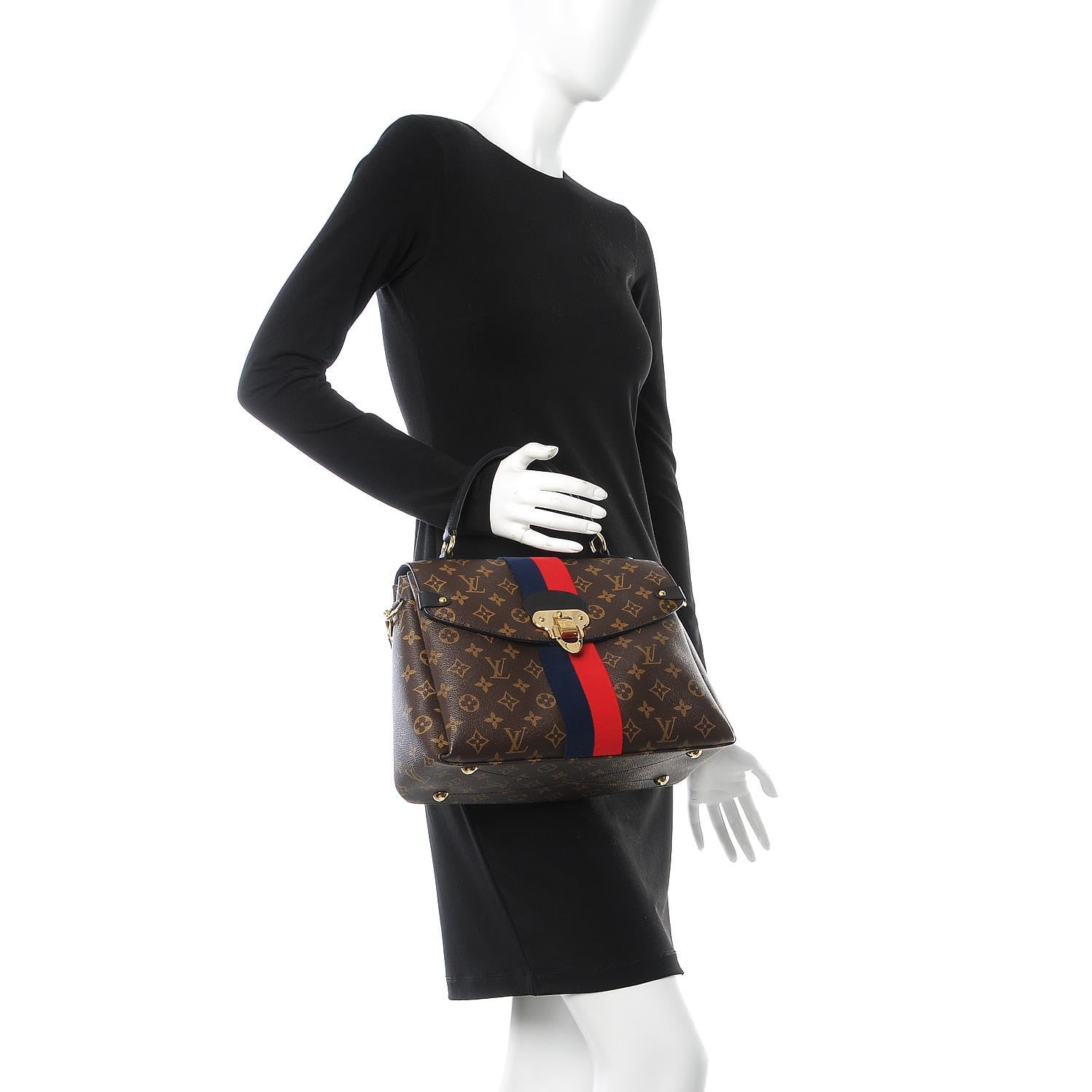 Louis Vuitton Monogram Georges MM Marine Cherry 2 of 9