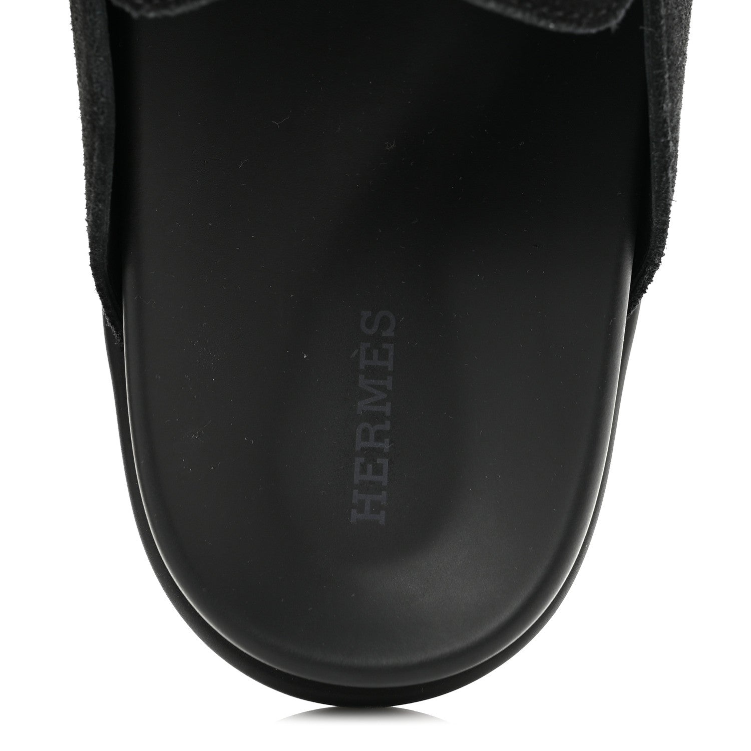 Hermes Suede Calfskin Go Mules 40 Black 7 of 9